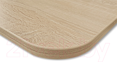 Обеденный стол Sheffilton SHT-TU14/60/60 ЛДСП (белый муар/дуб сонома)