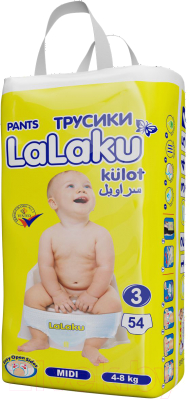 Подгузники-трусики детские LaLaKu Pants 3 Midi - фото