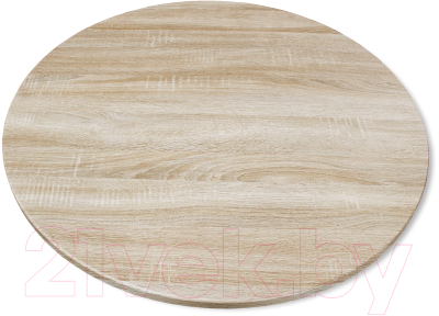 Обеденный стол Sheffilton SHT-TU14/80 МДФ (белый муар/дуб сонома светлый)