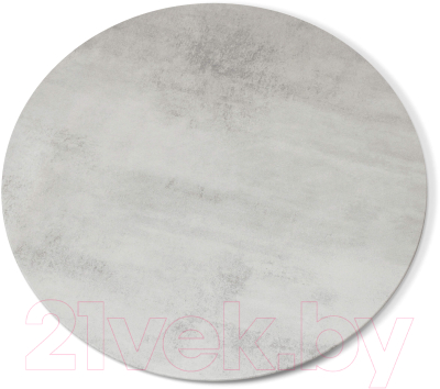 Обеденный стол Sheffilton SHT-TU14/80 МДФ (белый муар/золото/бетон светлый)