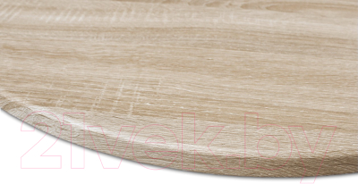 Обеденный стол Sheffilton SHT-TU14/80 МДФ (белый муар/золото/дуб сонома светлый)