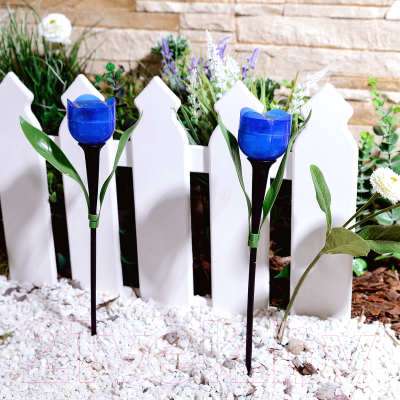 Светильник уличный Uniel Синий тюльпан USL-C-454/PT305 / UL-00004279