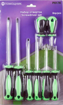 Набор отверток Помощник P017K