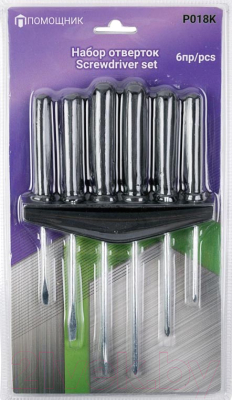 Набор отверток Помощник P018K