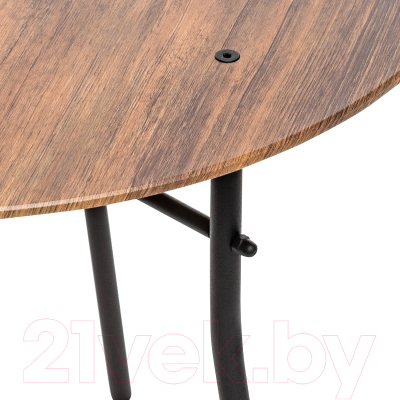 Журнальный столик Импэкс Калифорния Ники (дуб американский/черный)