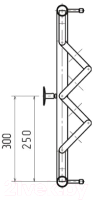 Полотенцесушитель водяной НИКА ПМ-2 50x70 / 570570100 (с полкой)