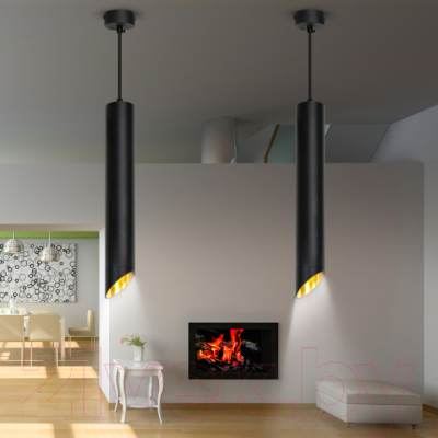 Потолочный светильник ЭРА PL 17 BK / Б0055579 (черный)