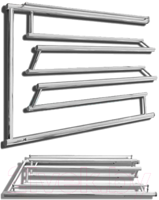 Полотенцесушитель водяной НИКА ПМ-3 50x60 / 580560100 (с полкой)