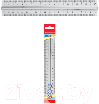 Линейка Erich Krause Clear / 53868