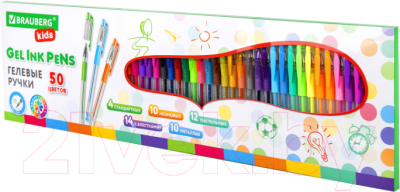 Набор гелевых ручек Brauberg Kids / 143822 - фото
