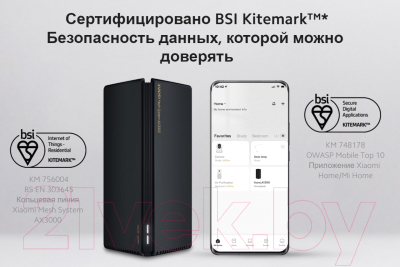 Беспроводной маршрутизатор Xiaomi Mi Mesh System AX3000 / DVB4315GL