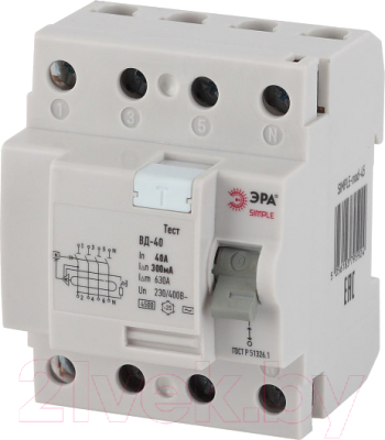 Устройство защитного отключения ЭРА Simple-Mod-53 / Б0039273 - фото