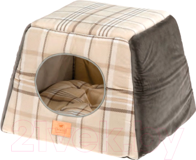 Домик для животных Ferplast Edinburgh / 83655002 (коричневый) - фото