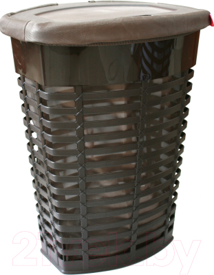 Корзина для белья Primanova M-E44-10-10 (коричневый) - фото