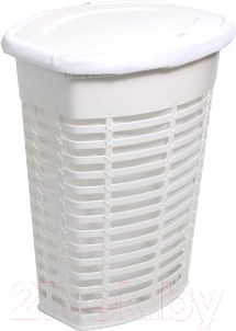 Корзина для белья Primanova M-E44-01-01 (белый) - фото