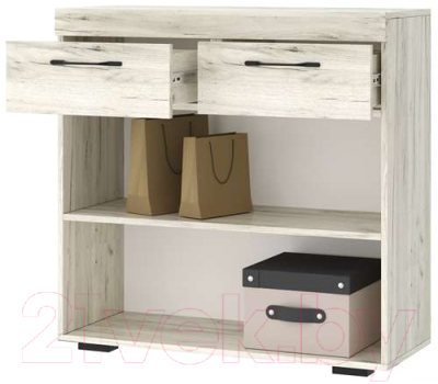 Тумба Памир Соната ТС-900 (крафт белый/антрацит)