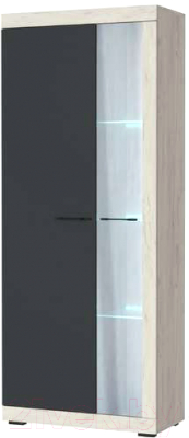 Шкаф Памир Соната ШВС-800 (крафт белый/антрацит) - фото