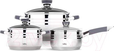 Набор кухонной посуды Lara Mercury LR02-122