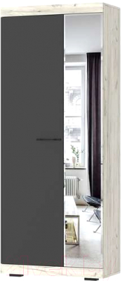 Шкаф Памир Соната ШСЗ-800 (крафт белый/антрацит) - фото