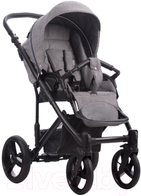 Детская универсальная коляска Bebetto Magnum Lux 2 в 1 черная рама