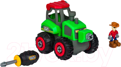 Игрушка-конструктор Nikko Трактор Farm Vehicles 40071 - фото