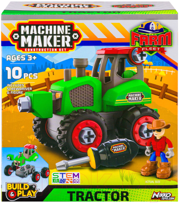 Игрушка-конструктор Nikko Трактор Farm Vehicles 40071