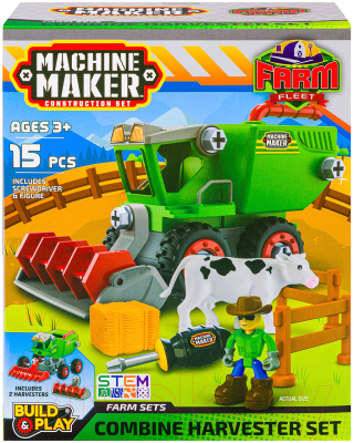 Игрушка-конструктор Nikko Farm Комбайн и аксессуары / 40082