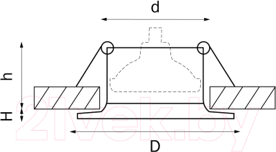 Точечный светильник Lightstar Levigo 010020