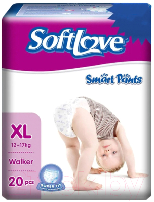 Подгузники-трусики детские Softlove Smart Pants Size-XL 12-17кг / P00120B-20 - фото