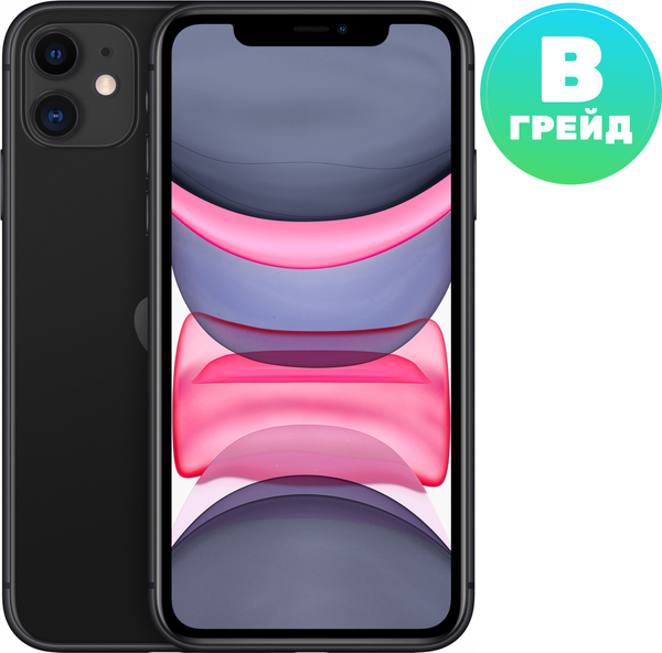 Смартфон восстановленный Apple iPhone 11 128GB Flip грейд B - фото