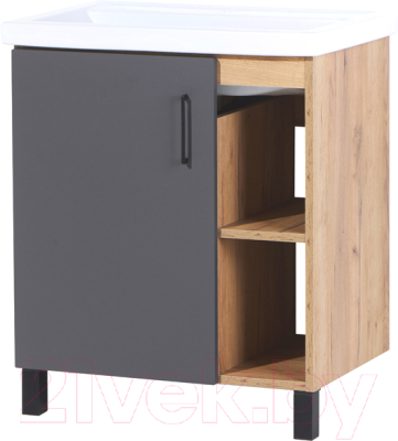 Тумба под умывальник Акваль Лофт / В2.4.01.7.0.1 - фото