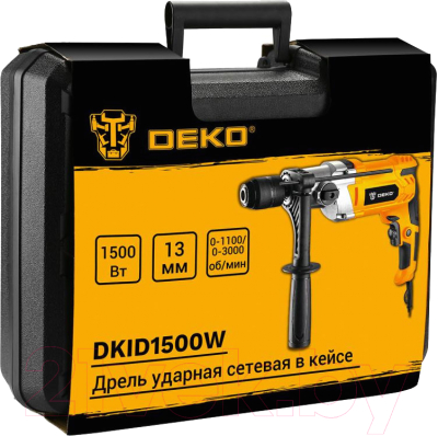 Дрель Deko DKID1500W / 063-4322