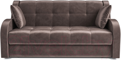 Диван Mebel-Ars Аккордеон Барон (бархат серо-шоколадный Star Velvet 60 Coffee)