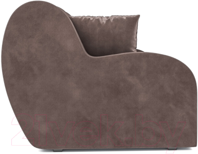 Диван Mebel-Ars Аккордеон Барон (бархат серо-шоколадный Star Velvet 60 Coffee)