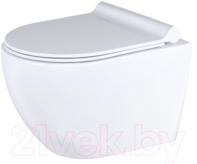 Унитаз подвесной Uptrend Caneo Rimless TR2196D (с сиденьем) - фото