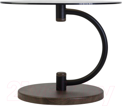 Журнальный столик Мебелик Дуэт 13Н (черный/дуб маррон/тонированное)
