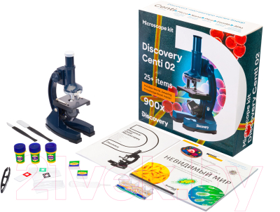 Микроскоп оптический Levenhuk Discovery Centi 02 с книгой / D78241