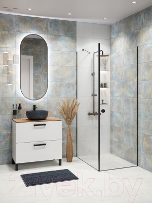 Зеркало Cersanit Eclipse Smart 50x122 / 64151 (с подсветкой, черная рамка)