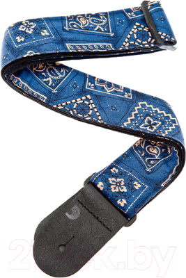 Ремень для гитары Planet Waves Bandana Blue 50G03 - фото