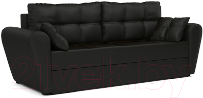 Диван Mebel-Ars Амстердам (экокожа черный) - фото
