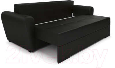Диван Mebel-Ars Амстердам (экокожа черный)