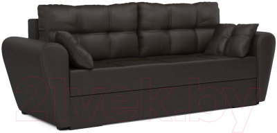 Диван Mebel-Ars Амстердам (экокожа шоколад) - фото