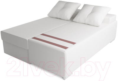 Диван Mebel-Ars Мадейра (экокожа белая)