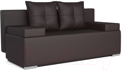 Диван Mebel-Ars Мадейра (экокожа шоколад) - фото