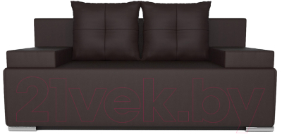 Диван Mebel-Ars Мадейра (экокожа шоколад)