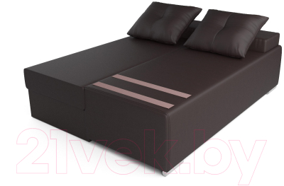 Диван Mebel-Ars Мадейра (экокожа шоколад)