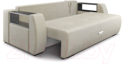 Диван Mebel-Ars Еврокнижка Мальтида (бархат бежевый/Star Velvet 6 Light Beige)