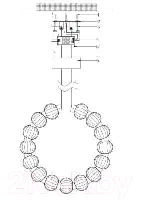 Потолочный светильник Maytoni Amulet MOD555PL-L23CH4K