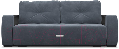 Диван Mebel-Ars Еврокнижка Мальтида (велюр серо-синий НВ-178/26)