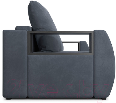 Диван Mebel-Ars Еврокнижка Мальтида (велюр серо-синий НВ-178/26)